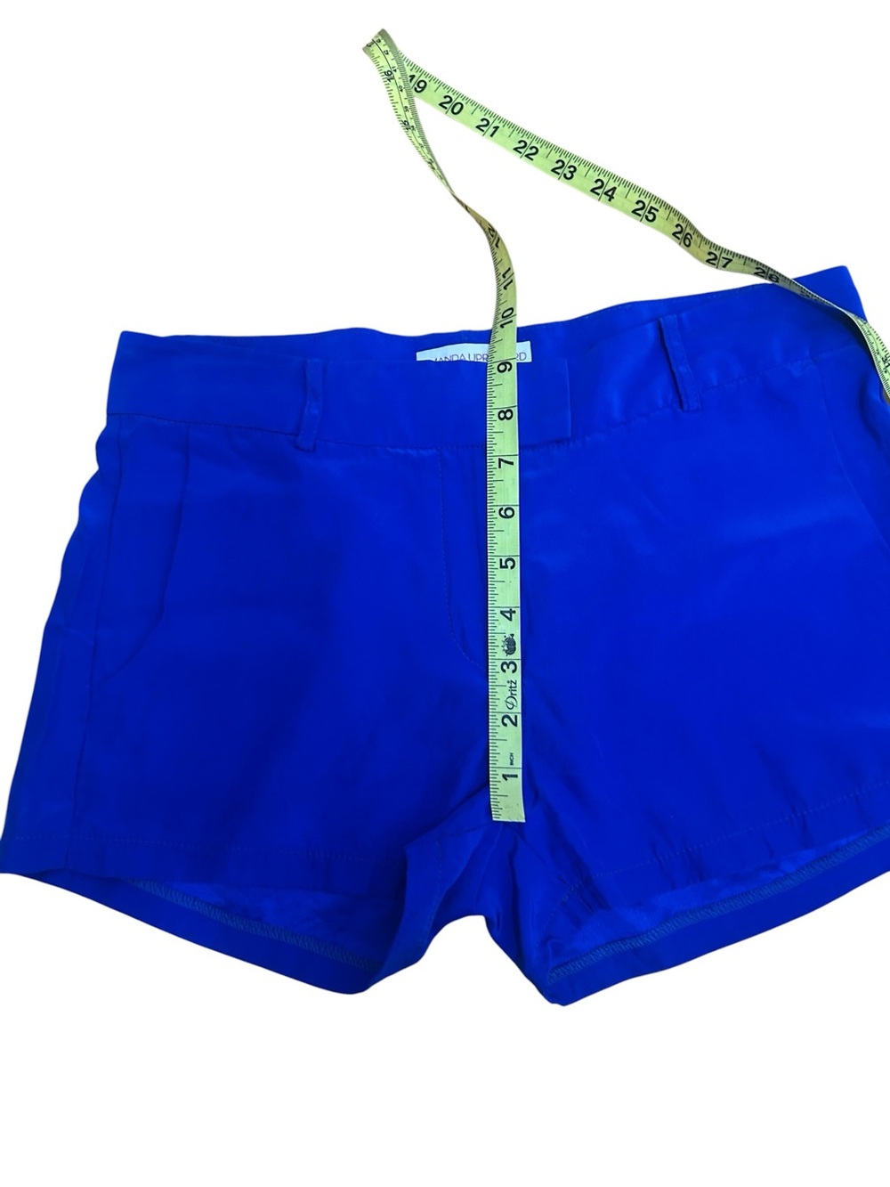 Amanda Uprichard Royal Blue 100% Silk Dress Shorts size Small - Picture 5 of 8